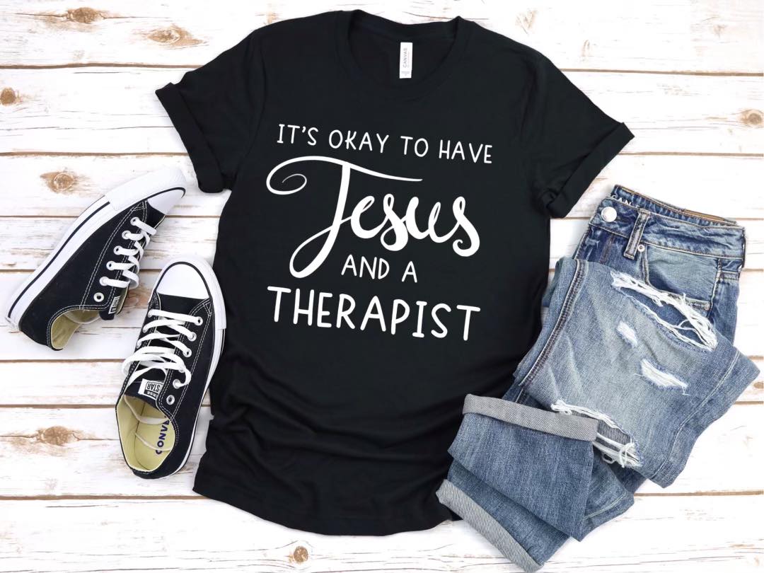 jesus and therapy shirt